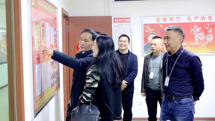 郴州高新區紀工委書記、監工委主任曾雁走訪炬神電子