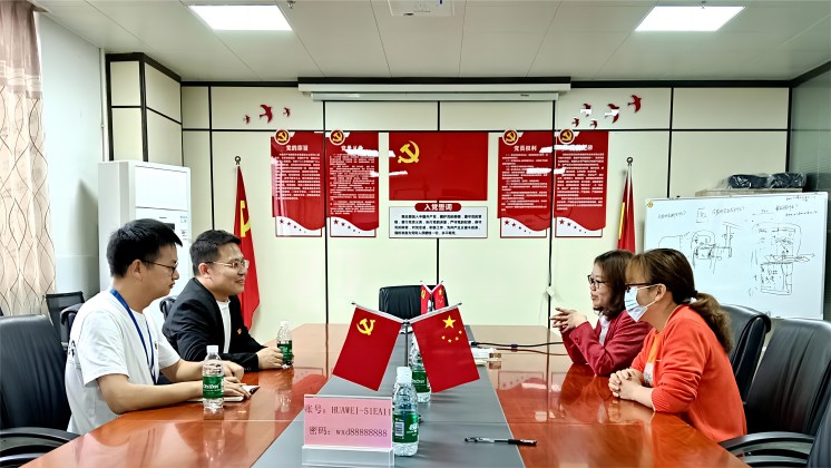 炬神電子黨支部赴萬信達、郴糧機開展黨建交流活動